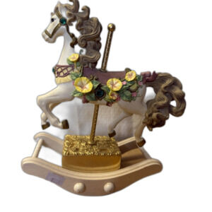 Vintage Carousel Horse, Music Box Company, San Francisco,small crack , working